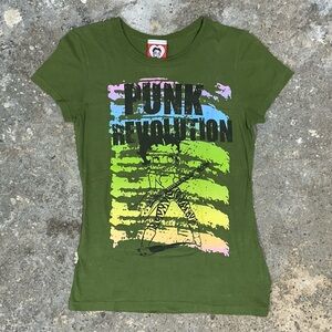 Y2K Green Betty Boop Rock Revolution Tee